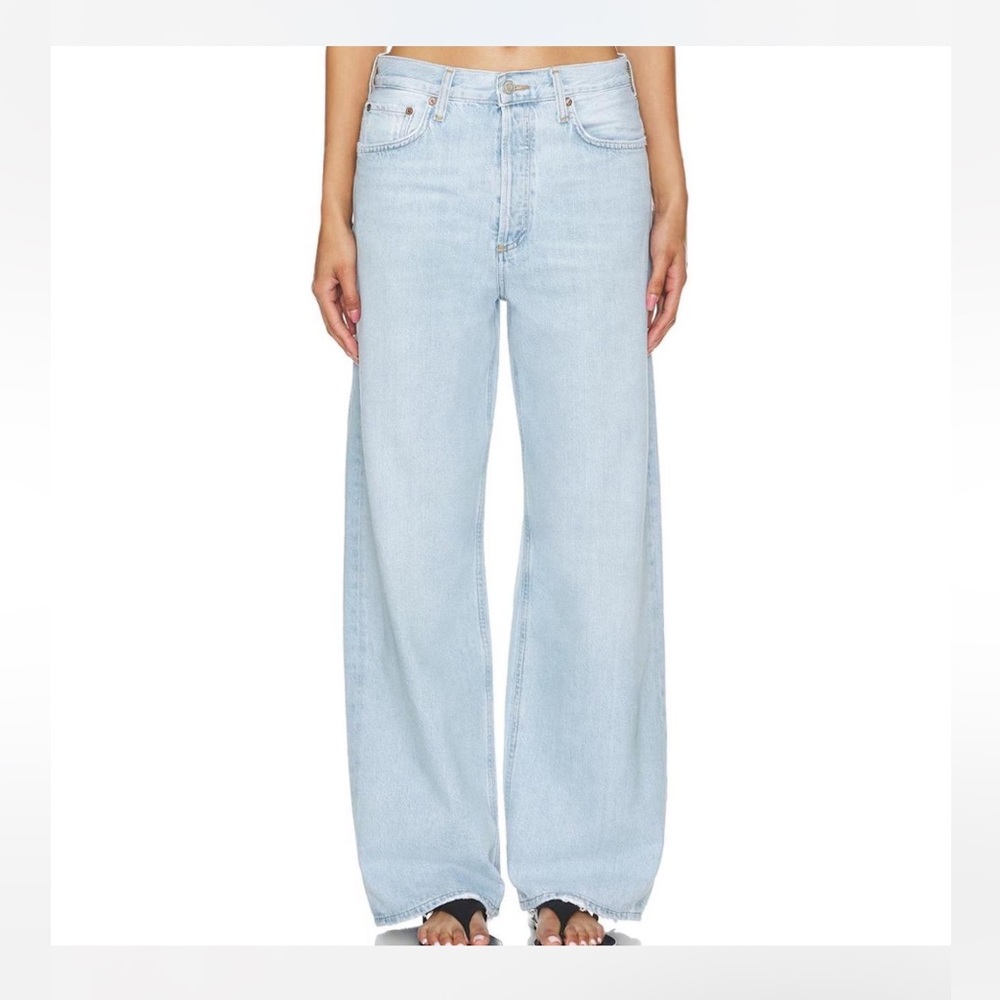 Agolde low slung baggy jeans size 23: 100% regenrative cotton